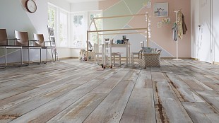 Ламинат Kronotex Exquisit D4801 Поддержанный металл